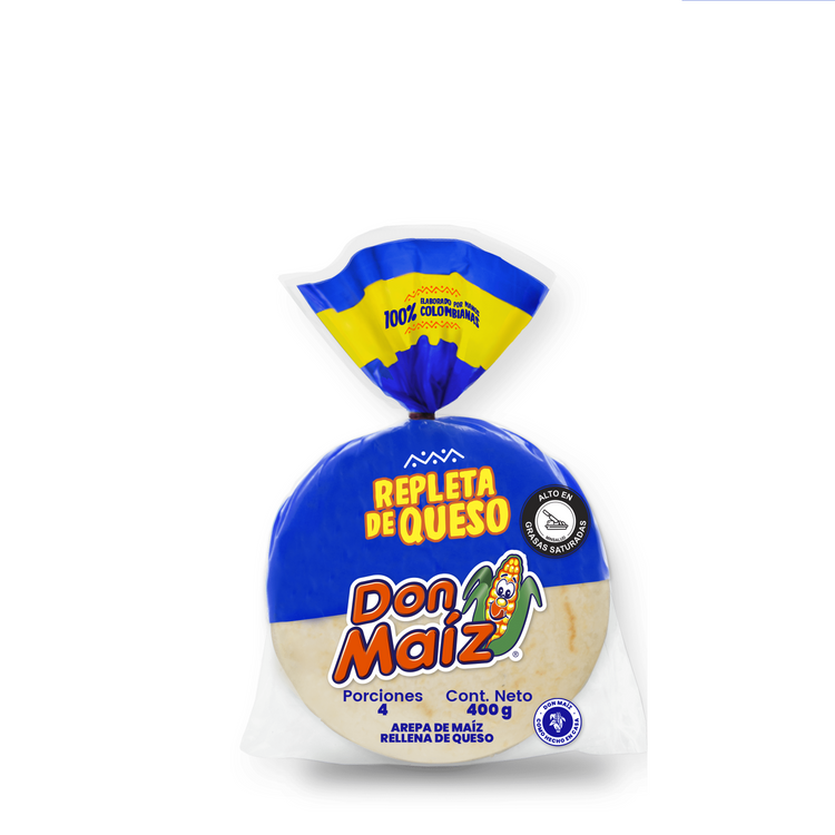 Frozen Arepa repleta de Queso- 4 units - 400 gr