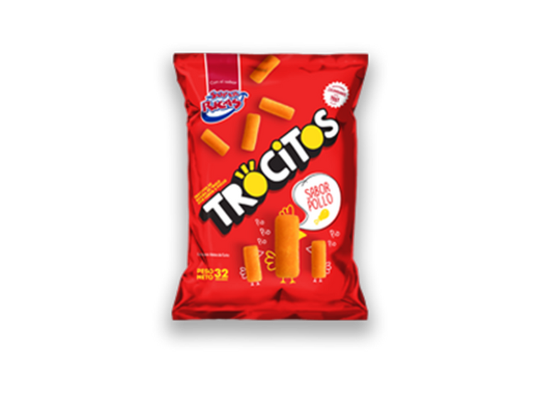 Trocitos Super Ricas - Chicken Potato Chips 32 g