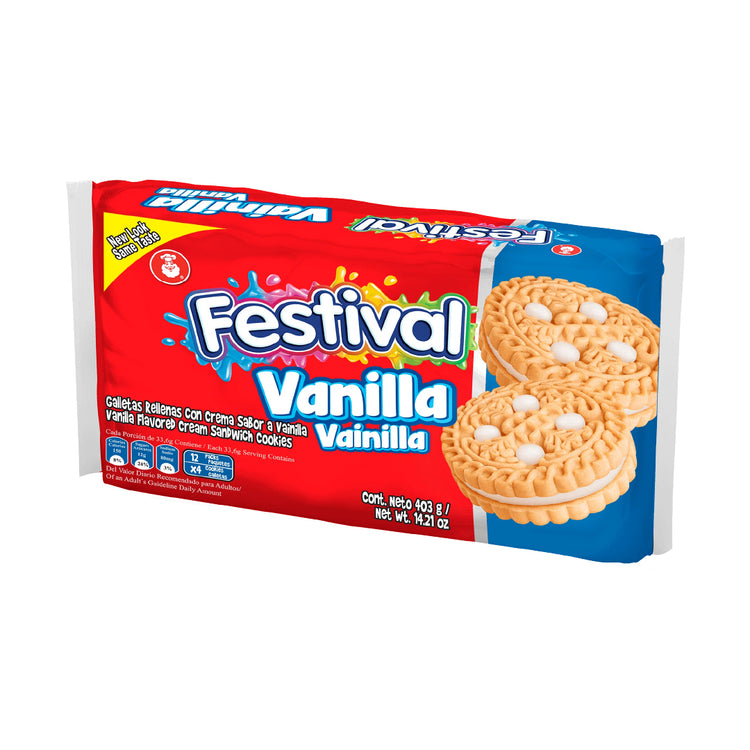 Festival Vanilla Cookies - 403 g - 12 units