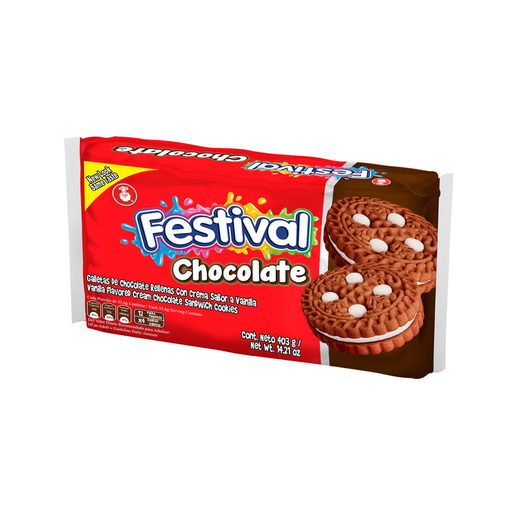 Festival Chocolate Cookies - 403 g - 12 units